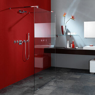 Glastür Badezimmer