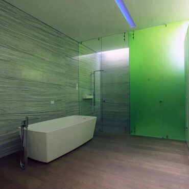Glastür Badezimmer